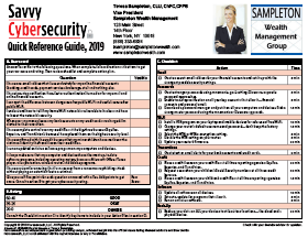 Savvy Cybersecurity Quick Reference Guide